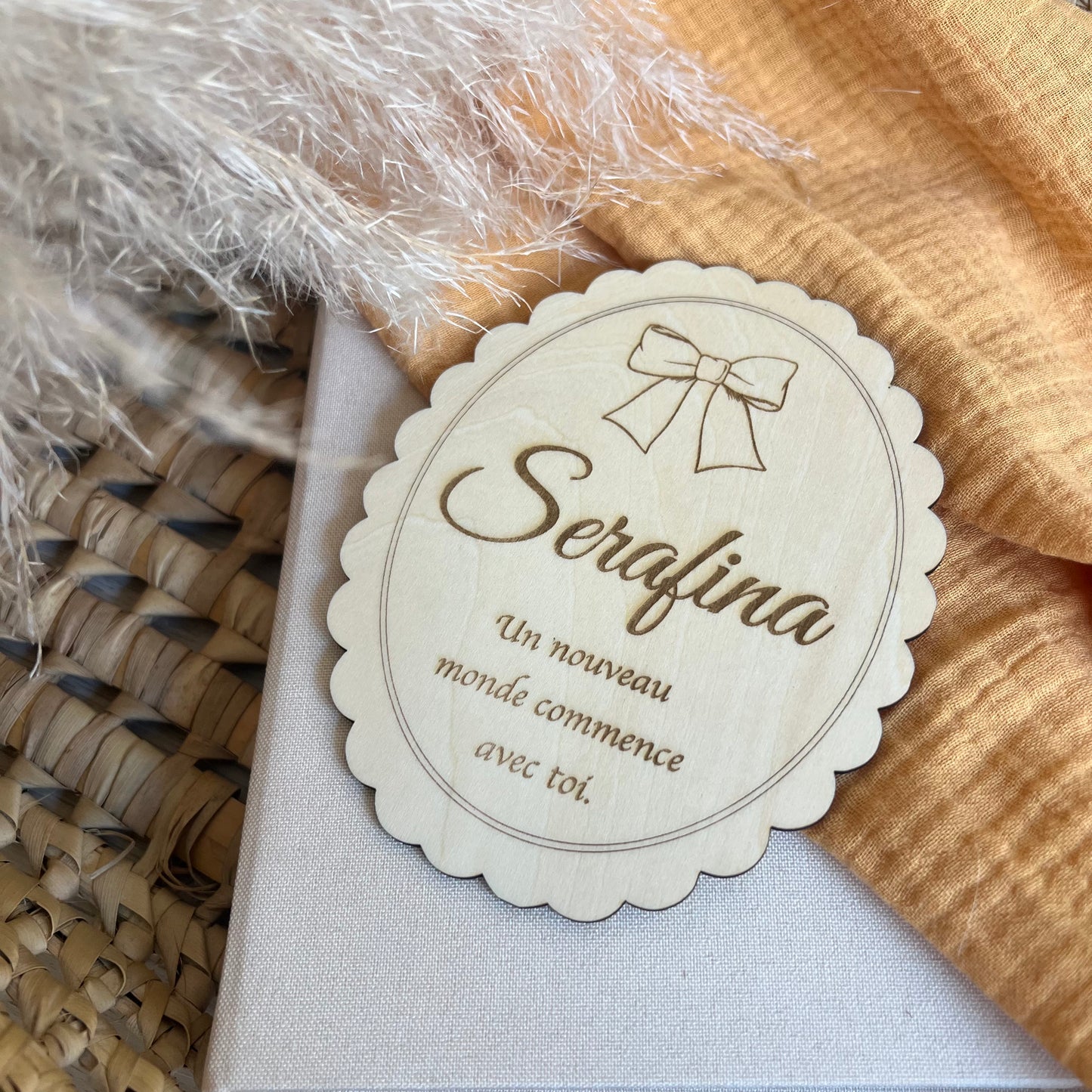 Plaque de naissance personnalisé