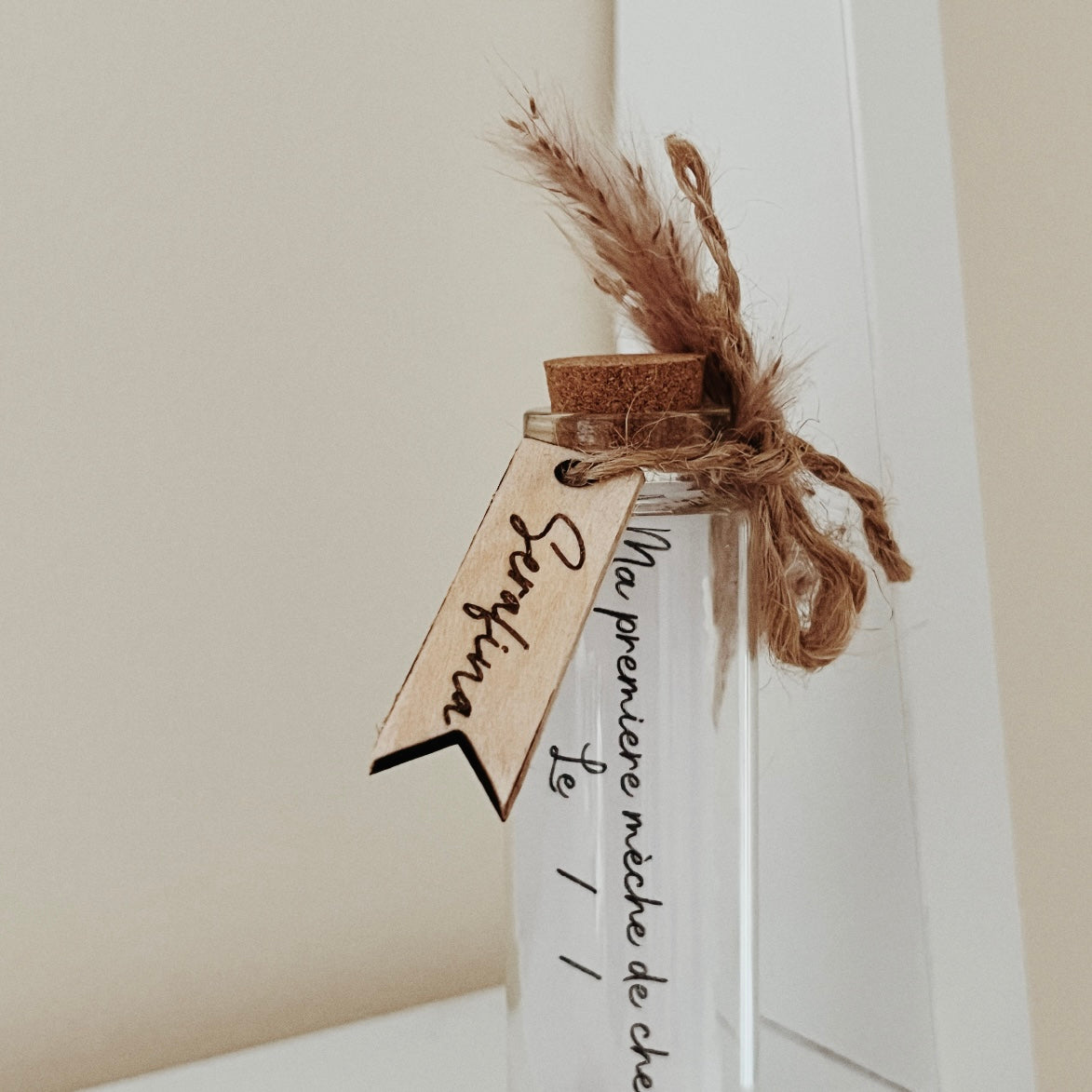 Fiole « Ma première mèche de cheveux »