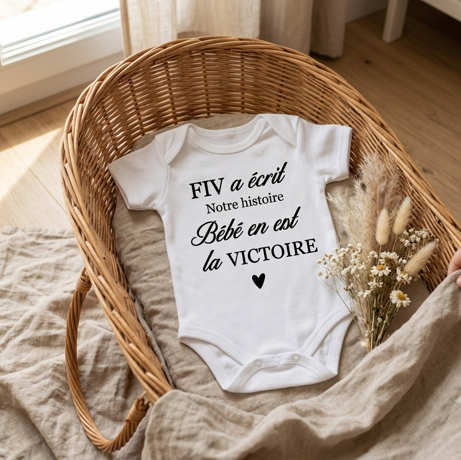 Body Bébé Personnalisé – Spécial FIV