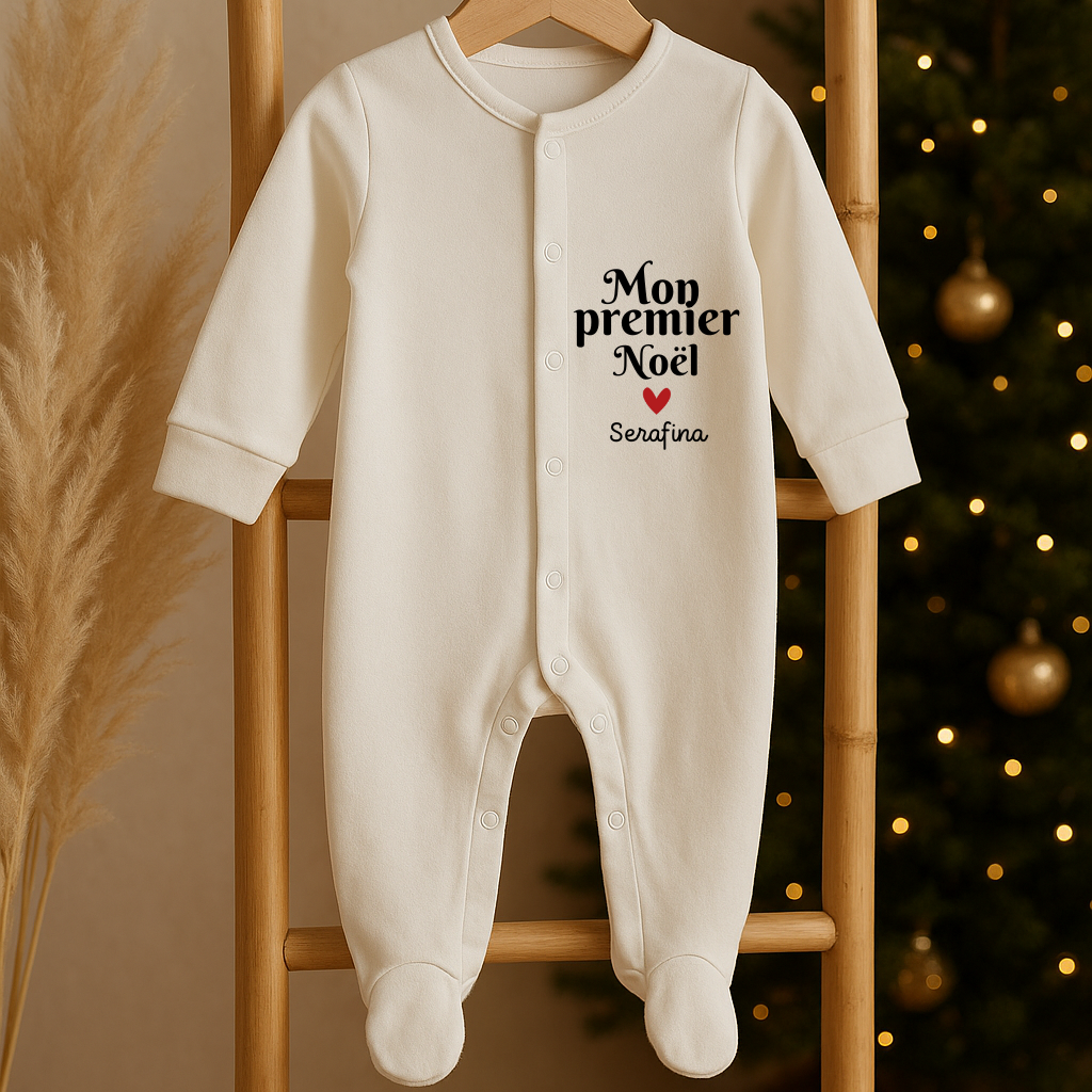 🎁 Pyjama « Mon Premier Noël » personnalisé