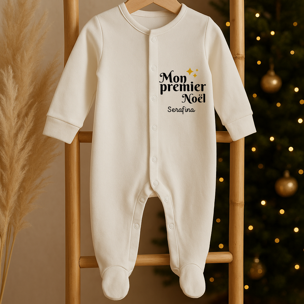 🎁 Pyjama « Mon Premier Noël » personnalisé
