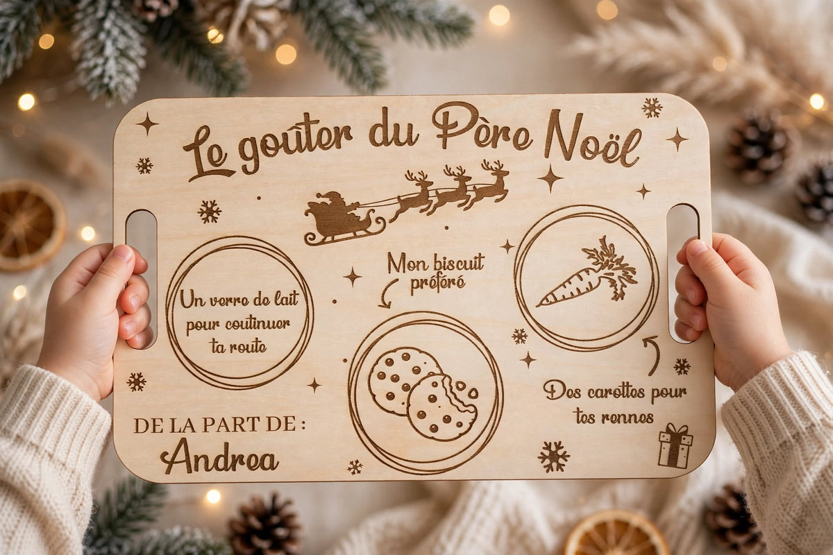 Plateau Personnalisé "Le Goûter du Père Noël"
