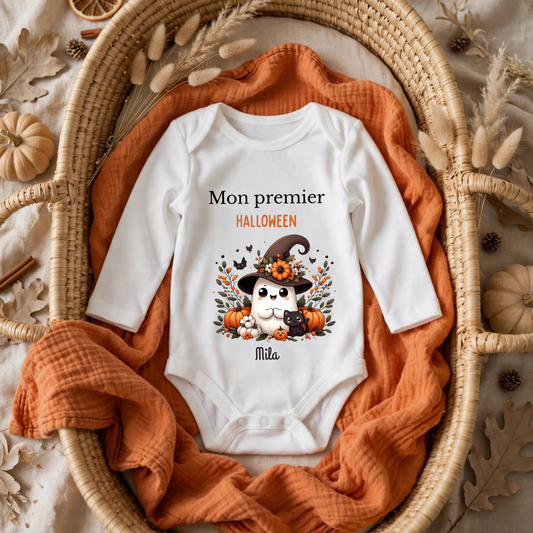 Body Personnalisé – « Mon Premier Halloween »