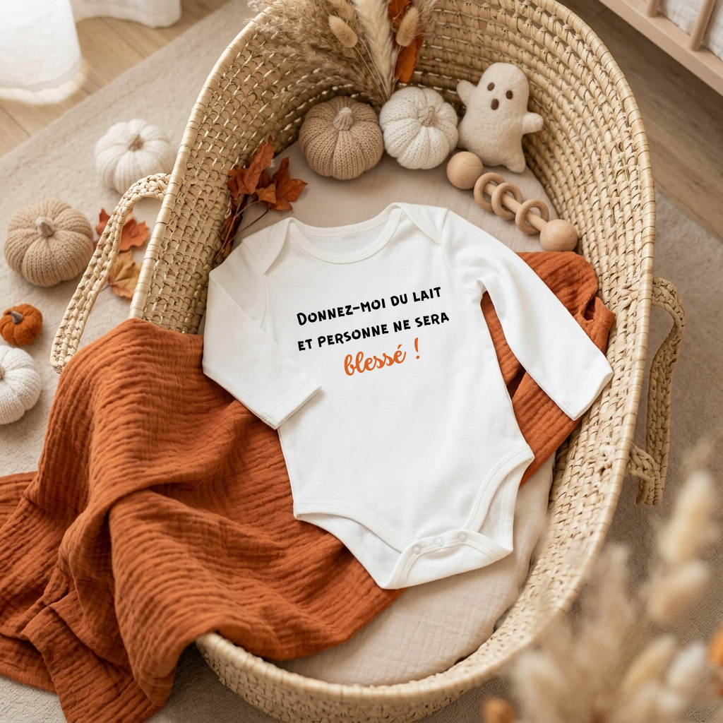 Body Bébé Humoristique – Halloween 🎃 Plusieurs variantes