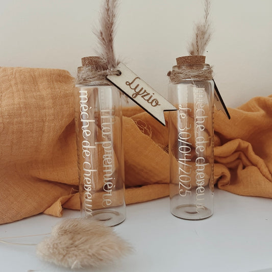 Fiole « Ma première mèche de cheveux »