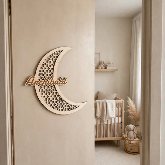 Décoration lune personnalisée