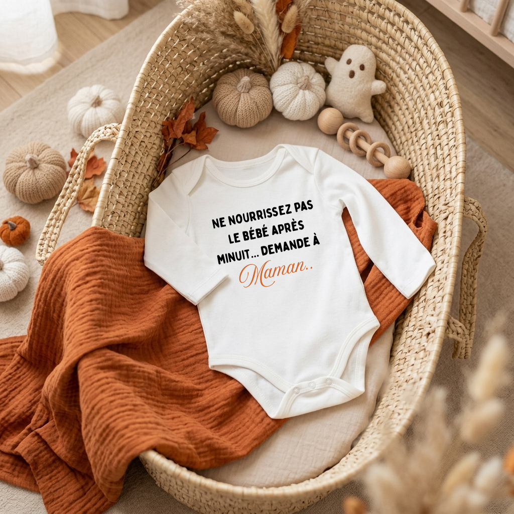 Body Bébé Humoristique – Halloween 🎃 Plusieurs variantes