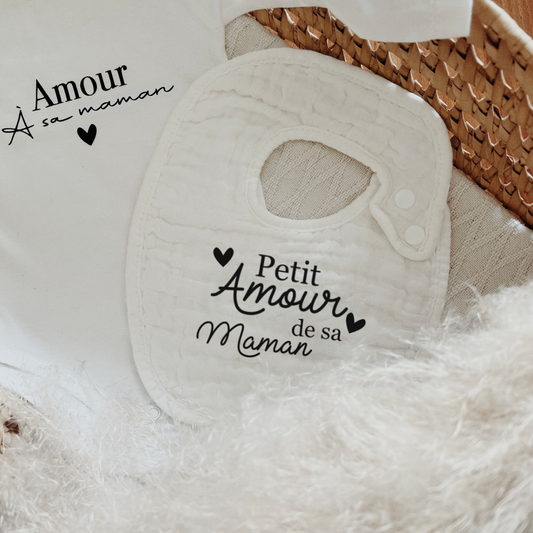 Bavoir « Petit amour de sa maman »