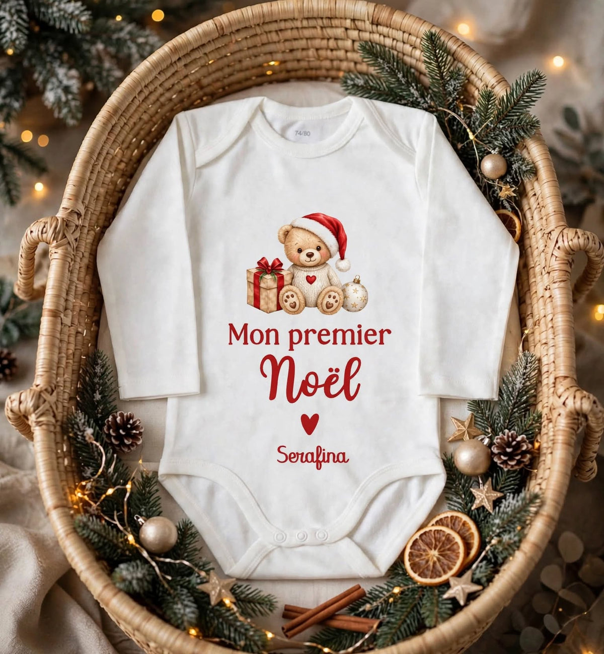 Body Personnalisé « Mon Premier Noël »