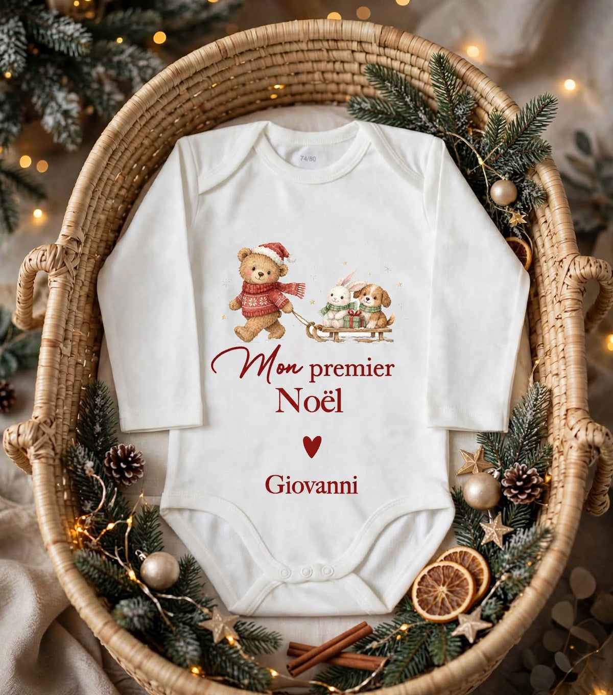 Body Personnalisé « Mon Premier Noël »