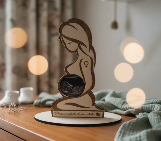Cadre photo échographie grossesse