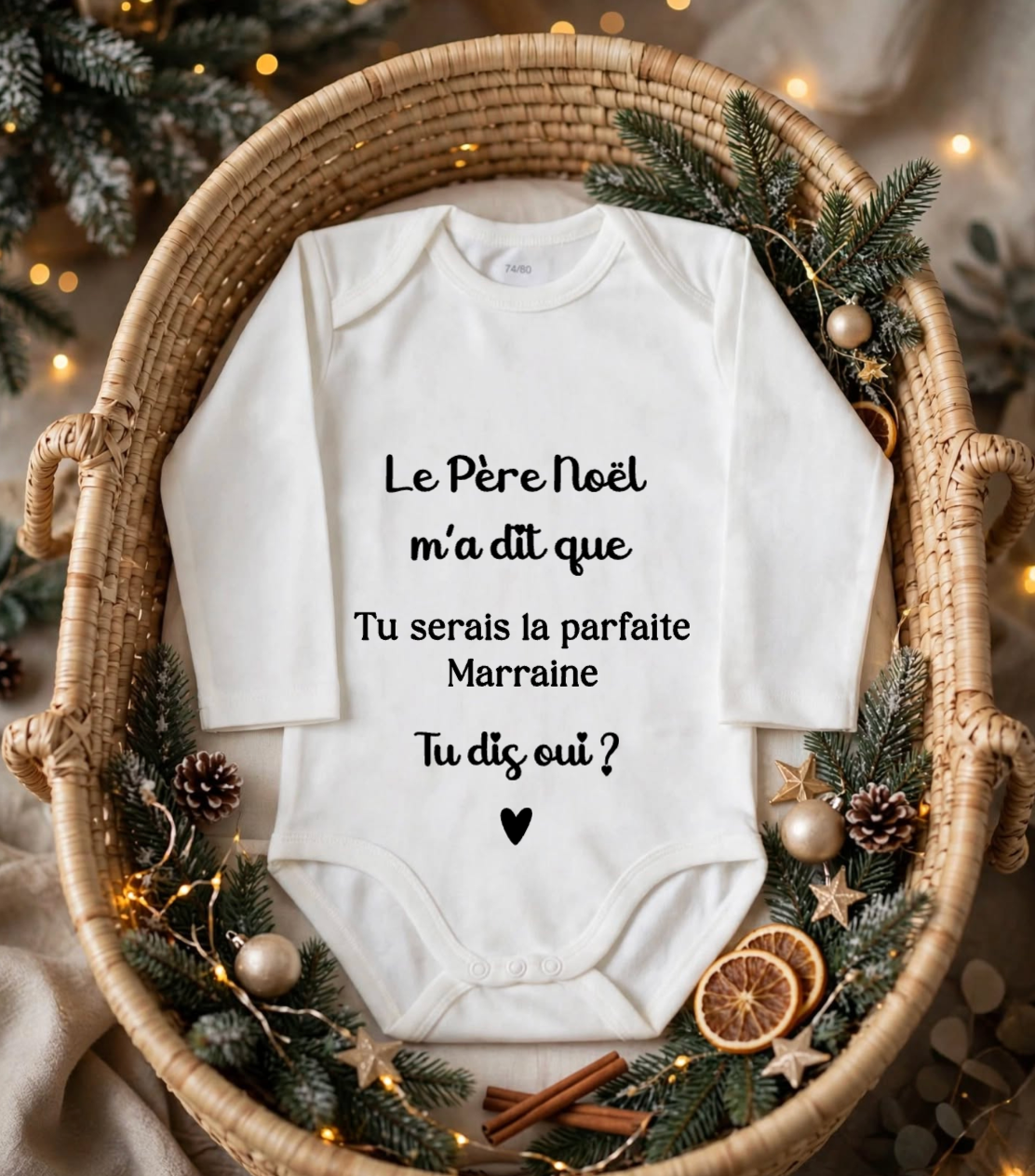 Body Personnalisé « Veux-tu être mon Parrain / ma Marraine ? »