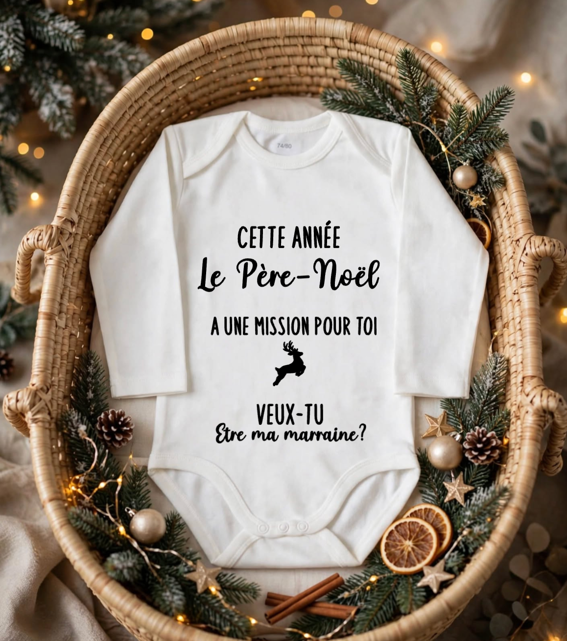 Body Personnalisé « Veux-tu être mon Parrain / ma Marraine ? »