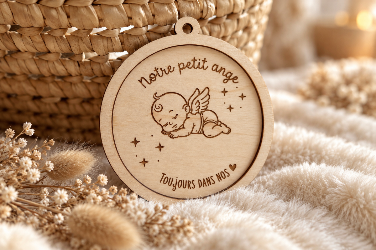 Ornement de Noël Personnalisé – Mon petit ange au ciel