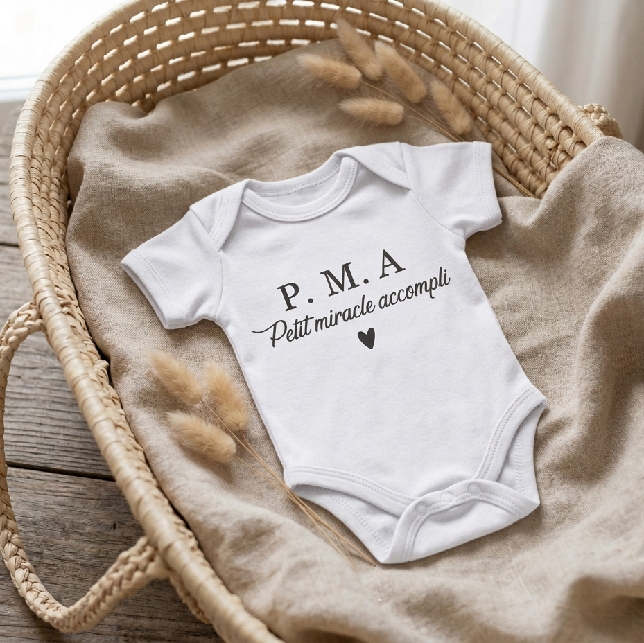 Body bébé PMA – Petit miracle accompli