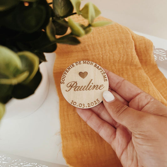Magnet personnalisée – Souvenir de Baptême
