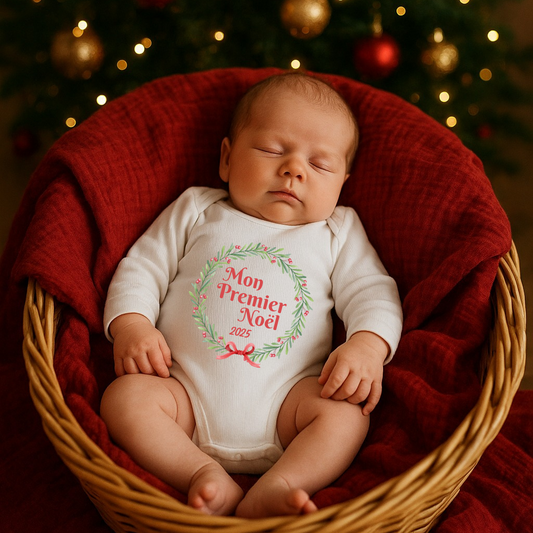 🎅 Body bébé – Mon premier Noël 🎄