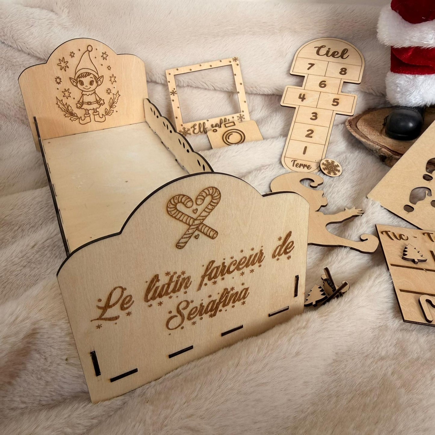 Kit du Lutin Farceur en Bois – Le coffret magique de Noël