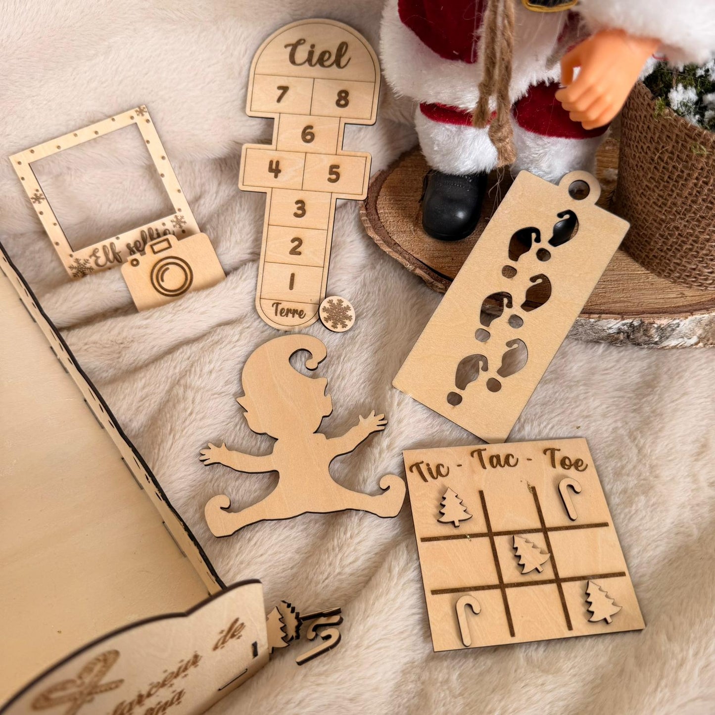 Kit du Lutin Farceur en Bois – Le coffret magique de Noël
