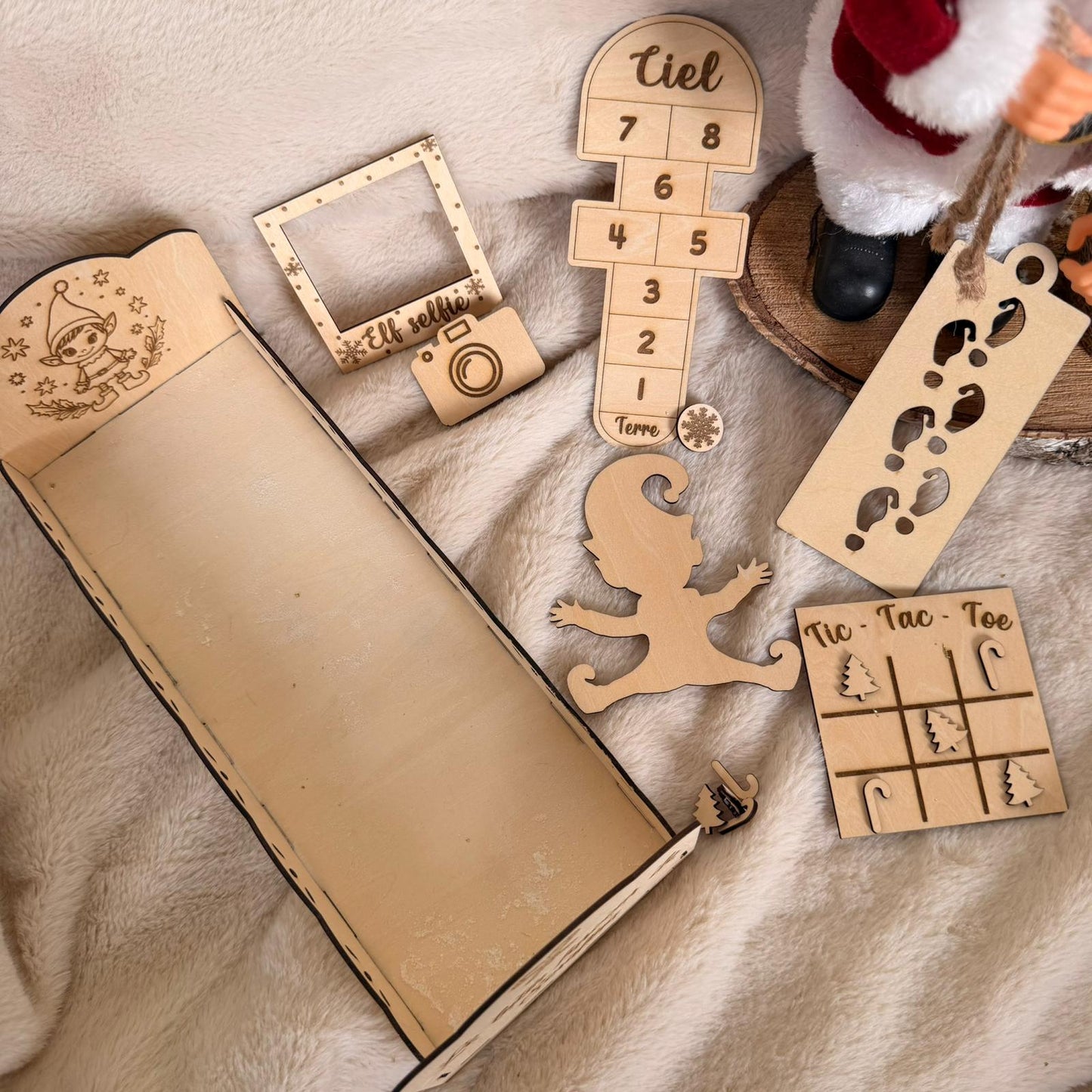 Kit du Lutin Farceur en Bois – Le coffret magique de Noël