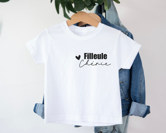 T-shirt « Filleule chérie »